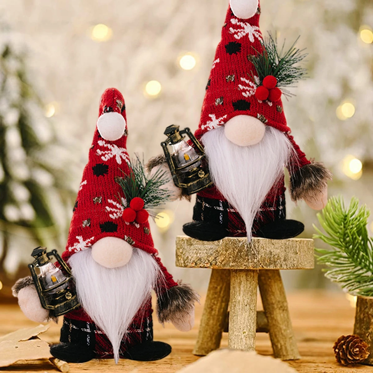 Gnome Christmas Faceless Doll Ornament Merry Christmas Decorations For Home 2024 Navidad Natal Cristmas Xmas Gift New Year 2025