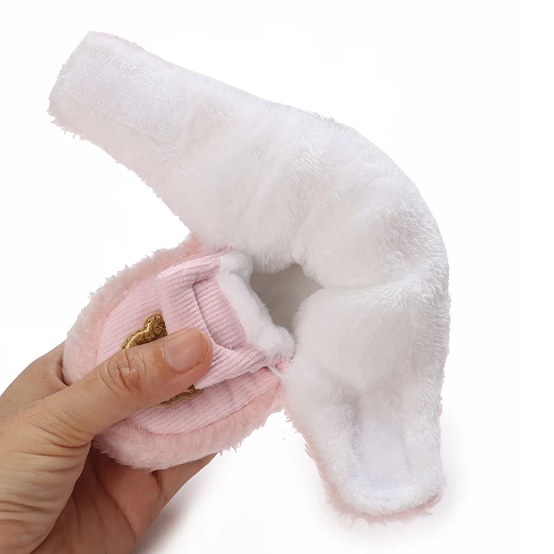 0-18 miesięcy Dziecięce urocze zimowe ciepłe bawełniane buciki dla chłopców i dziewczynek z miękką podeszwą antypoślizgowe buty do chodzenia świąteczne śniegowce