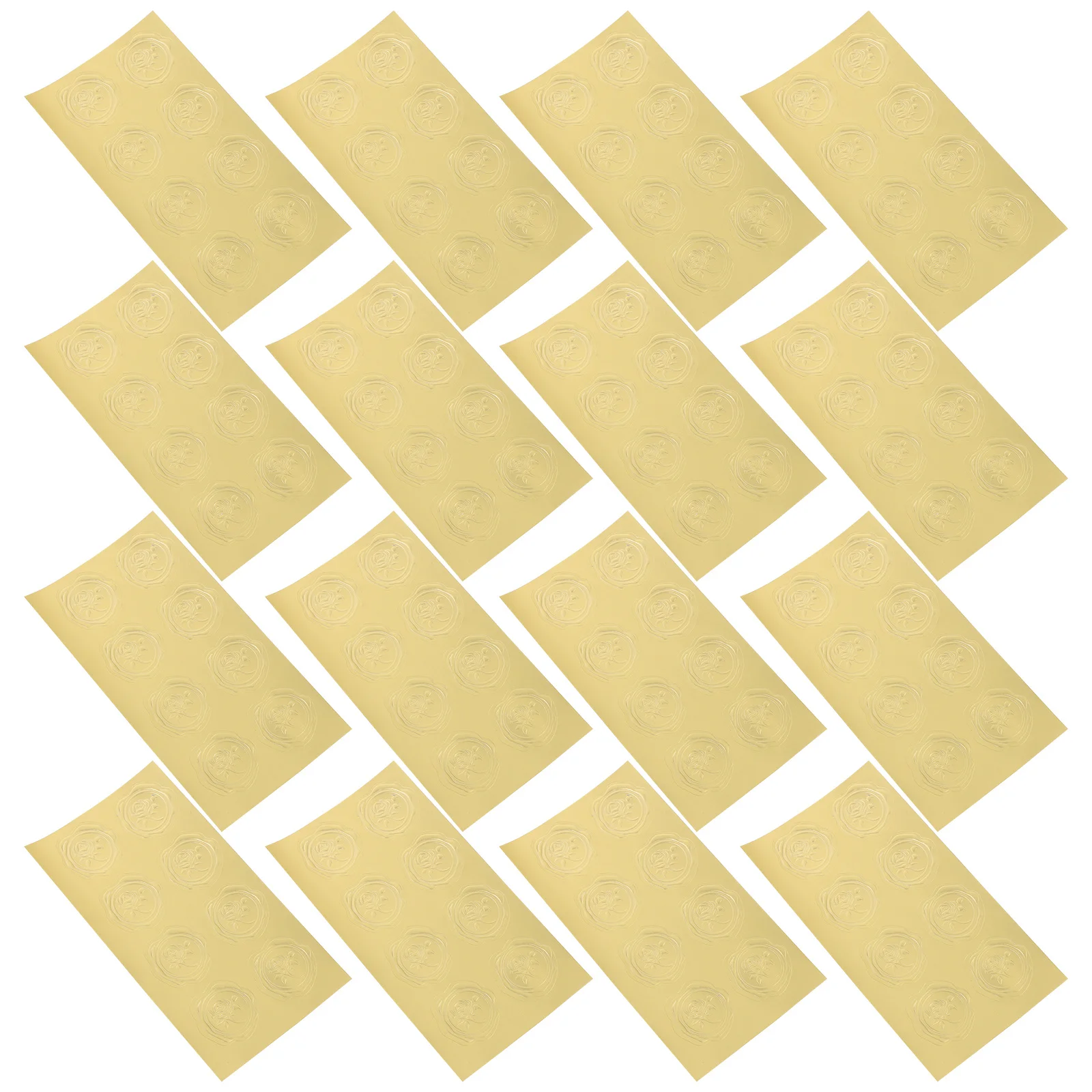 

20 Sheets Embossed Envelope Seal Stickers Round Love Theme for Gift Wrapping Letters Party Decoration Adhesive Sticker