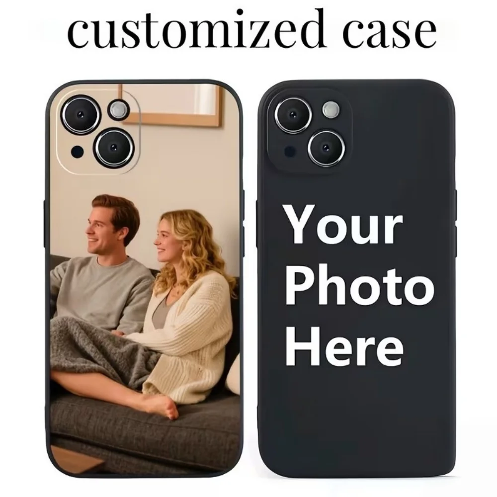 Matte Silicone Phone Case For IPhone 18 17 16 15 14 13 12 11 Pro Xs Max Plus Air Mini XR X 17e 16e DIY Customized Photo Cover ﻿
