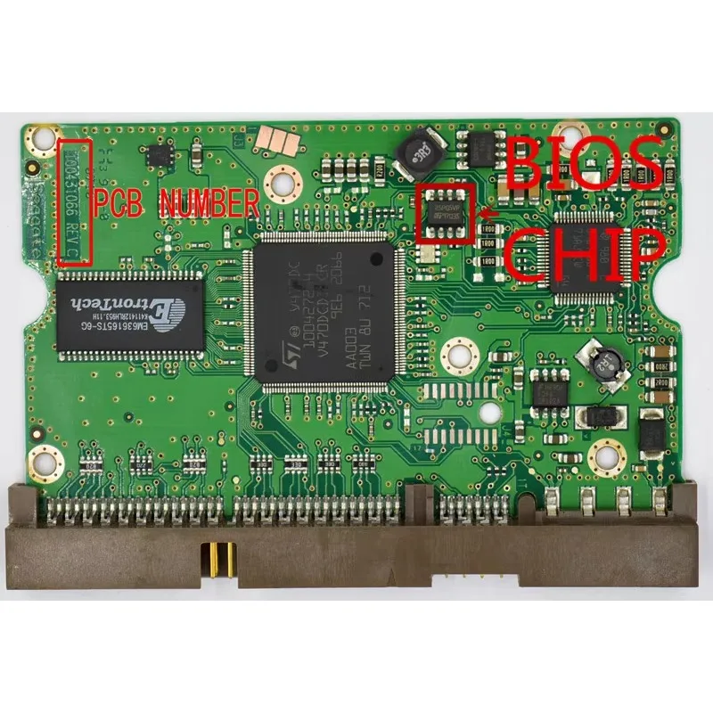 Desktop Hard Drive Circuit Board Number: 100431066 REV C  100431065 REV C / 100431059 , 100431060 / 100431057