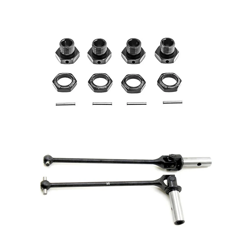 RC Car 1set 94MM CVD Drive Shaft Transmission Shaft with Wheel Hex Hubs Adapter Nut Pin for KYOSHO MP10