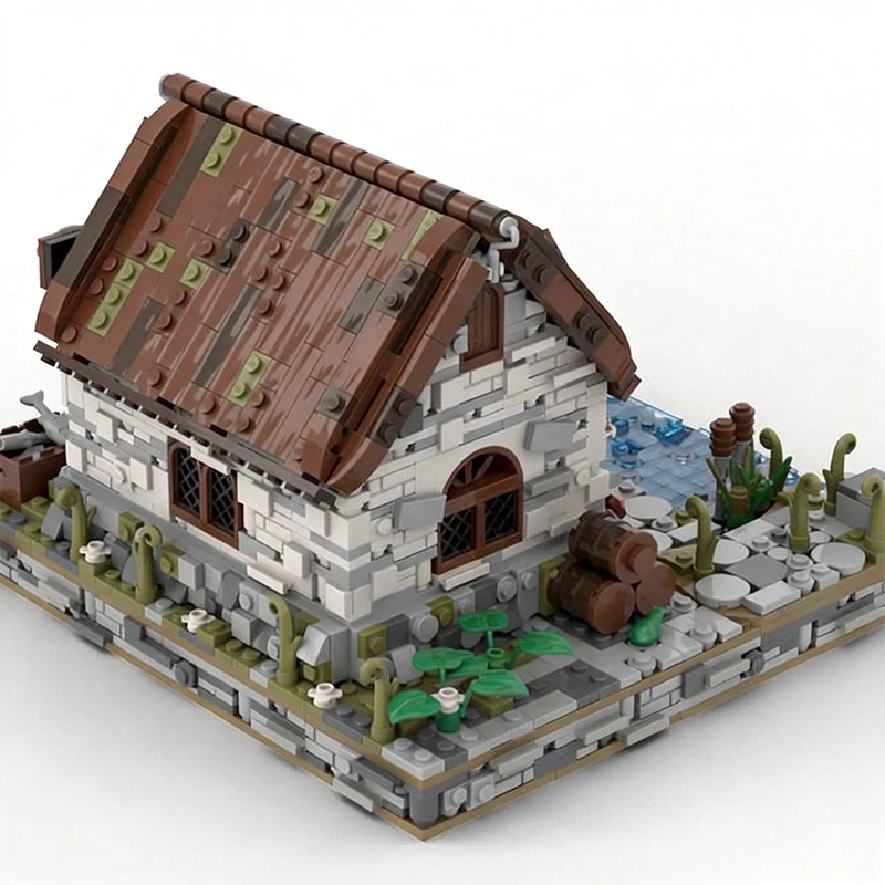 1575 pièces Maison de Pêcheur MOC Technologie de Construction Modulaire Personnalisable Blocs de Construction Populaires Jouet Créatif DIY à Assembler Cadeau