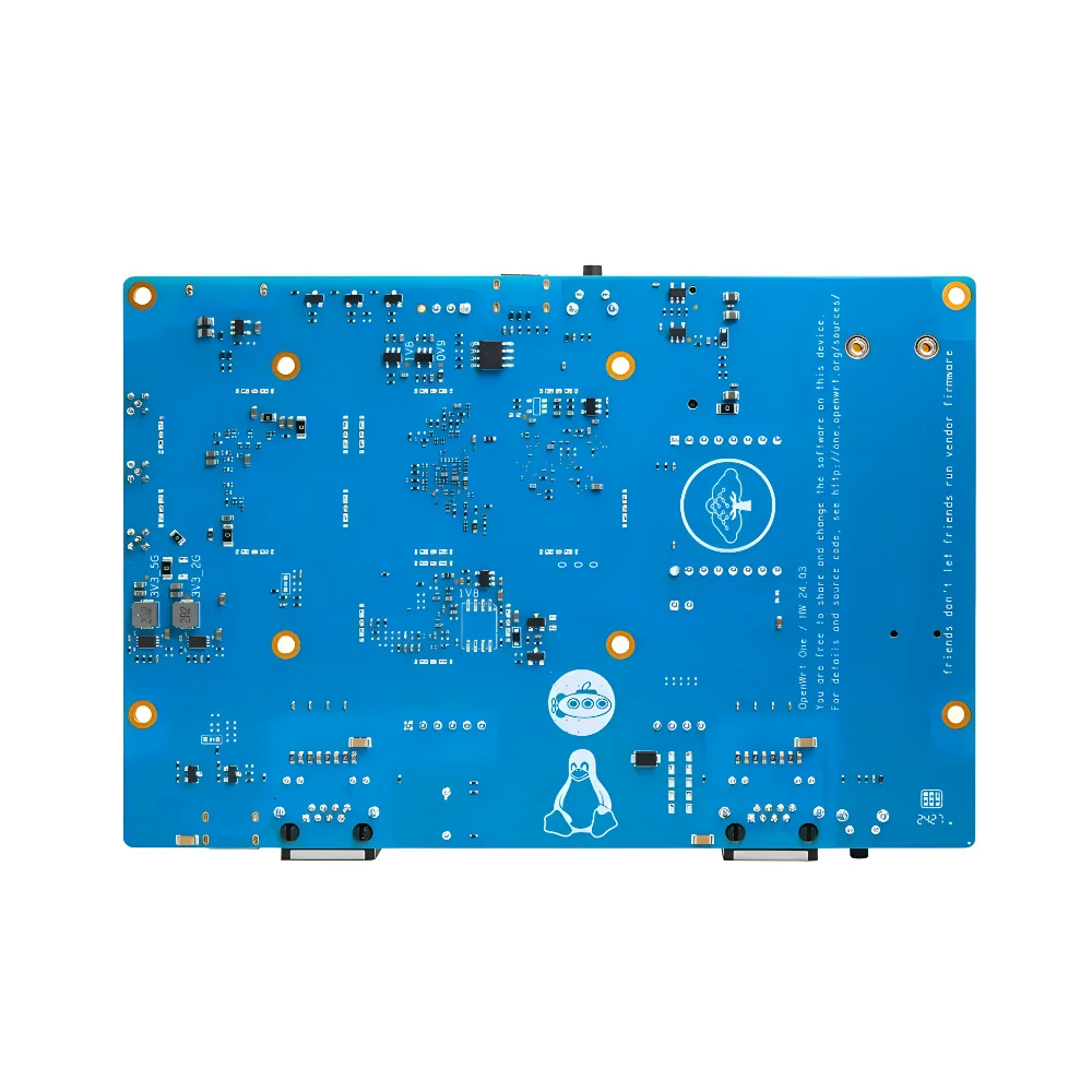 Routeur intelligent Open Source, Pi gels OpenWrt One, MediaTek MT7981B, 1 Go DDR4, 2.5GbE RJ45 et Gigabit Ethernet RJ45 256 ata B éventuelles I NAND