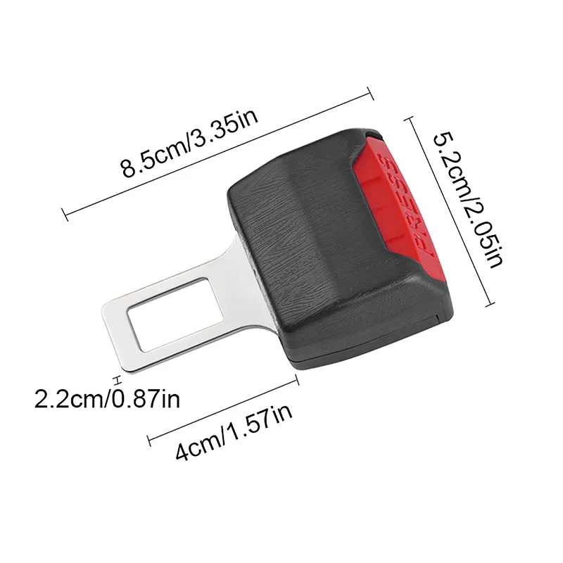 @*2Pcs Car Seat Belt Extender, Thick Insert Safety Buckle Plug, Seatbelt Lock Clip for Auto Accessories