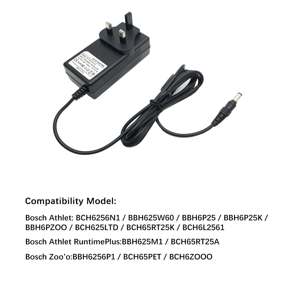 DYF-S-A3000500 Vac Charger Vacuum Adapter 30V 500mA Cordless Vacuum Cleaner Bosch Zooo BCH6ZOOO BCH65PET Bosch Athlete BCH6L2561