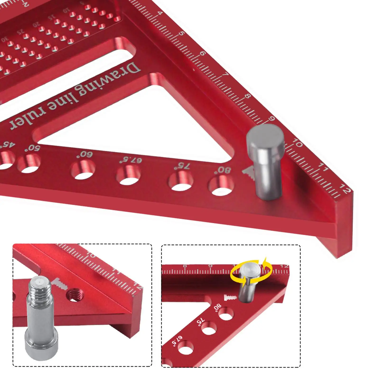 

3D-треугольник-линейка для разметки углов 22,5-90 градусов, для инженеров, плотников, строителей, мужчин, отцов, мужей, для мастерской и дома
