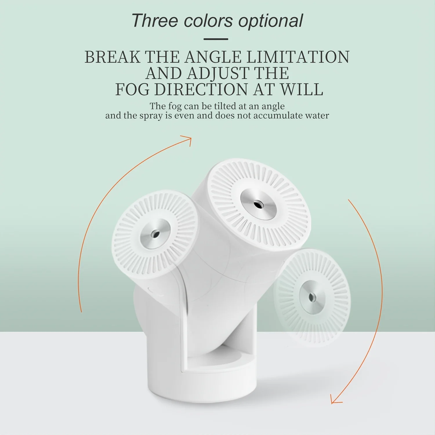 1pc Shaking Head Humidifier Super Quiet Colorful Mini Humidifier with Adjustable Angle and Shakable Head - Perfect for Car, Offi