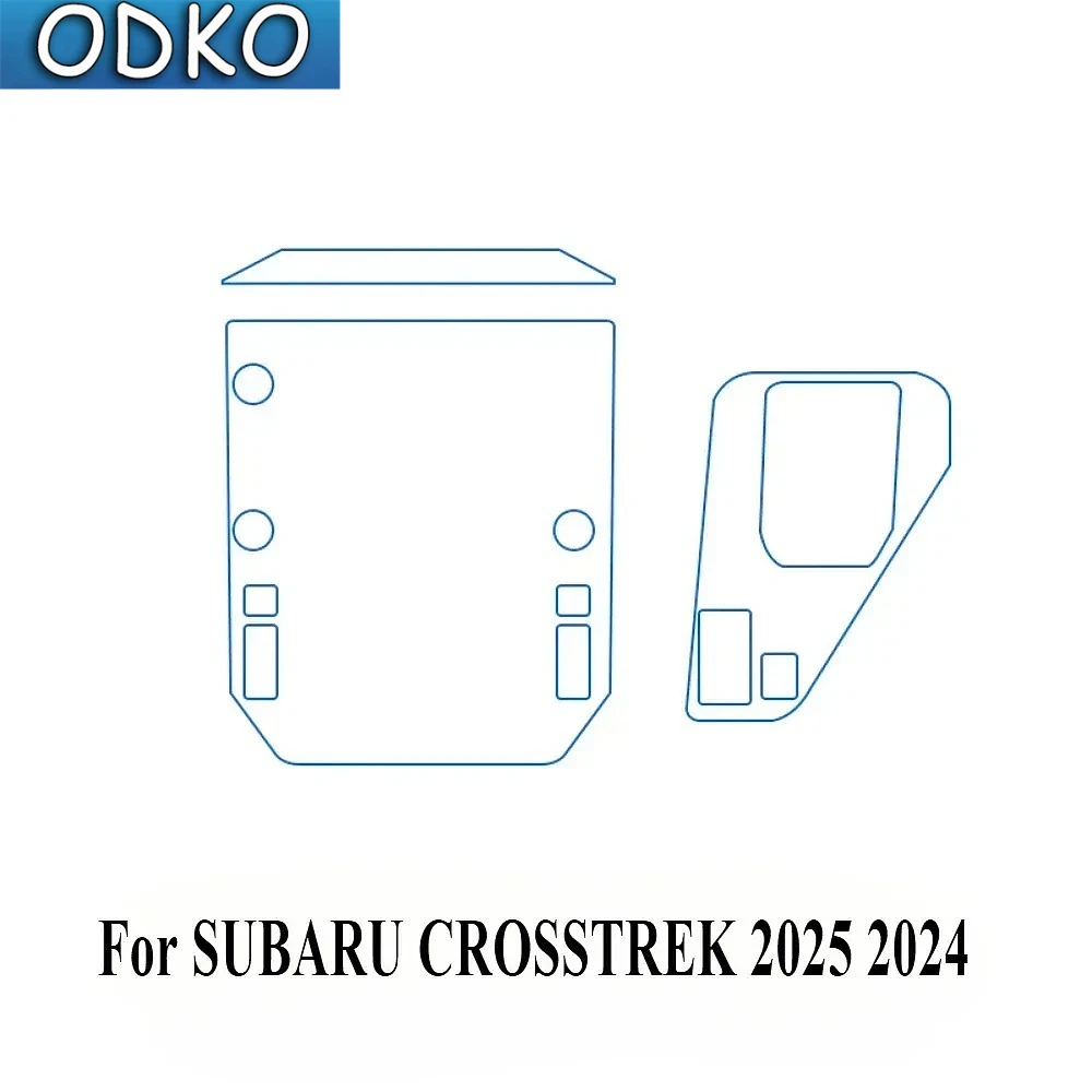 For SUBARU CROSSTREK 2025 2024 Interior Accessories film transparent TPU Gear Panel GPS Navigation Center Console PPF Protection