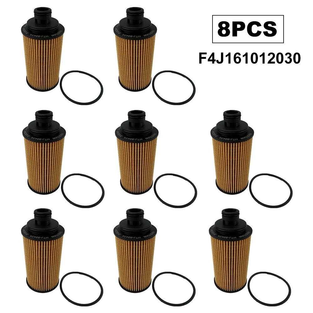 

8Pcs Oil Filter F4J161012030 For JETOUR X70 PLUS X90 X95 CHERY TIGGO OMODA ARRIZO 5 GT MG GS HS ROEWE RX5 RX8 MAXUS T70 T90 RG20