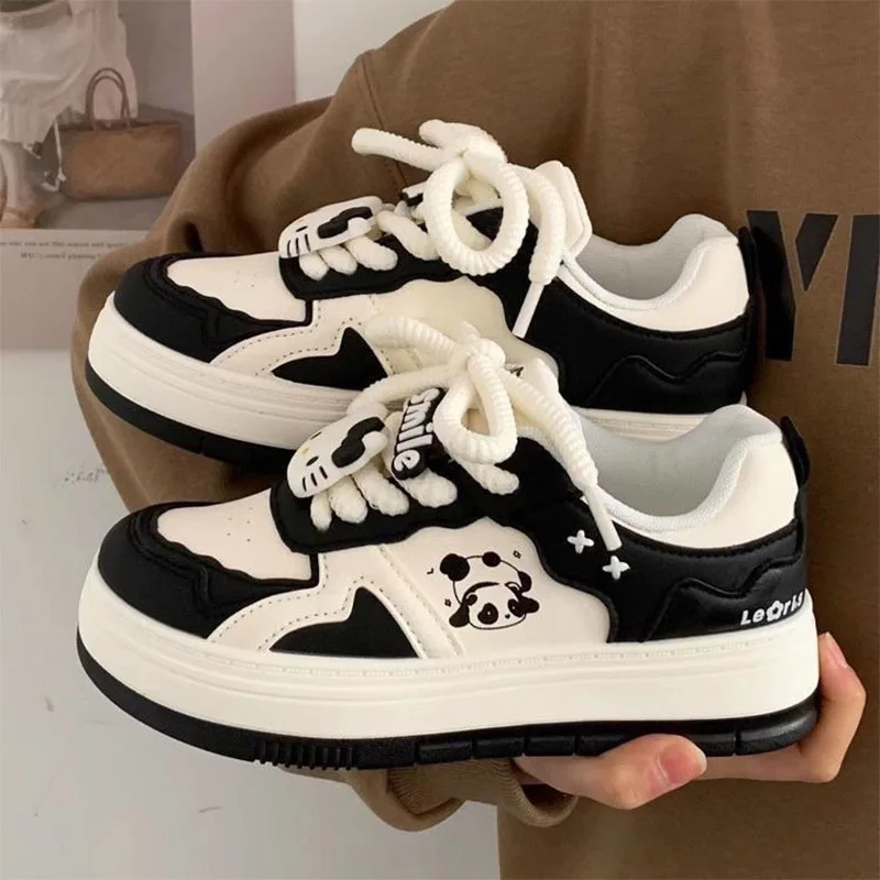 Women\'s Shoes 2024autumn and Winter New Original Thick Soled Small White Shoes American Trend Casual Fashion Shoes for Women