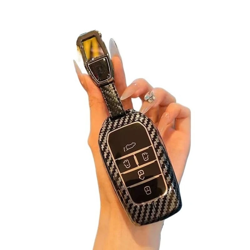 

Zinc Alloy Key Fob Cover for Toyota Granvia/Sienna/Alphard/Vellfire, Heavy Duty Metal Protective Case Shell with Keychain