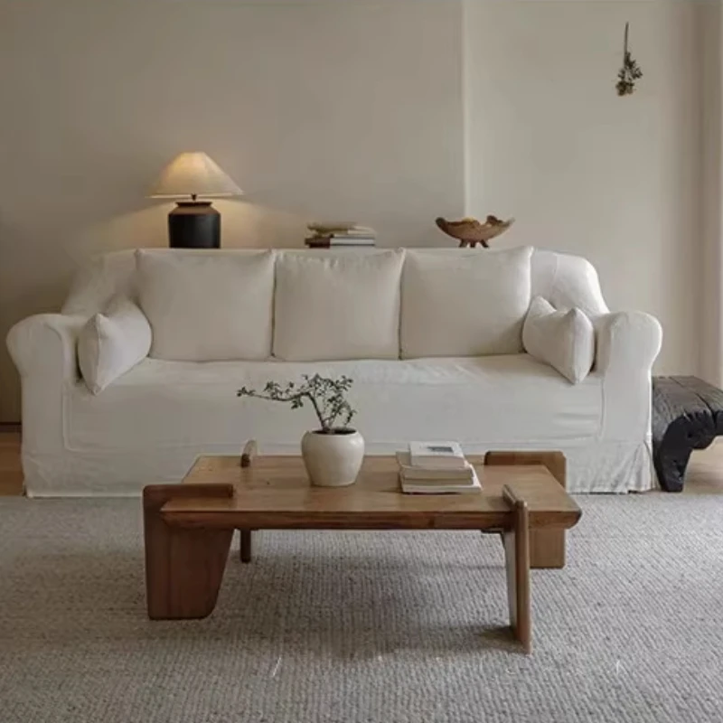 Table basse en bois naturel de luxe moderne, designer, centre minimaliste, meubles de maison