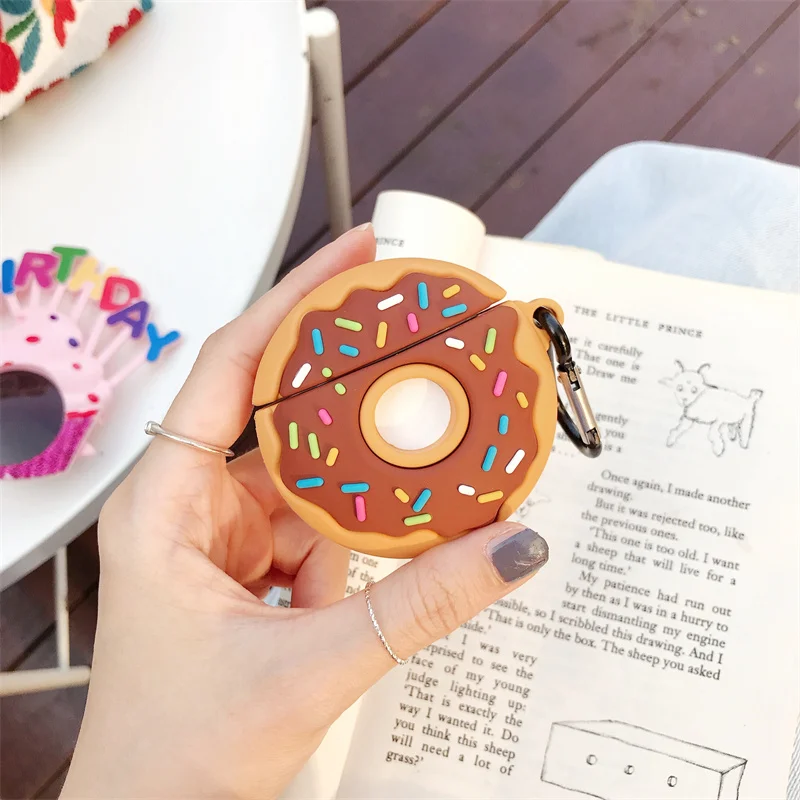 

3D Donuts Cartoon Cute Protective Earphone Case for Airpods Pro Cover Soft Case for Airpods 3 Case for AirPods 2 Cover funda