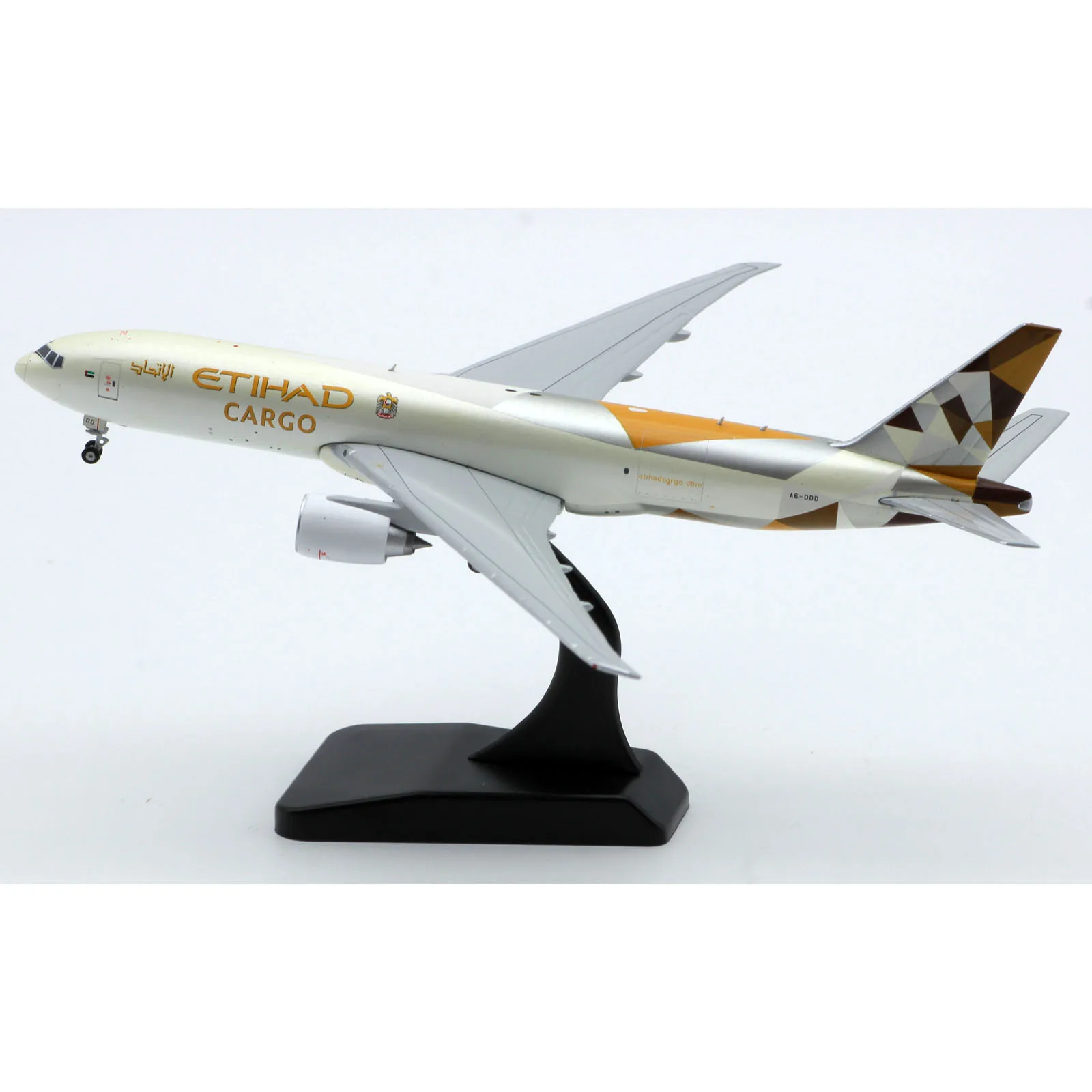 XX4958 Legering Collectible Vliegtuig Gift JC Wings 1:400 Etihad Cargo Airlines Boeing B777F Diecast Vliegtuigen Jet Model A6-DDD