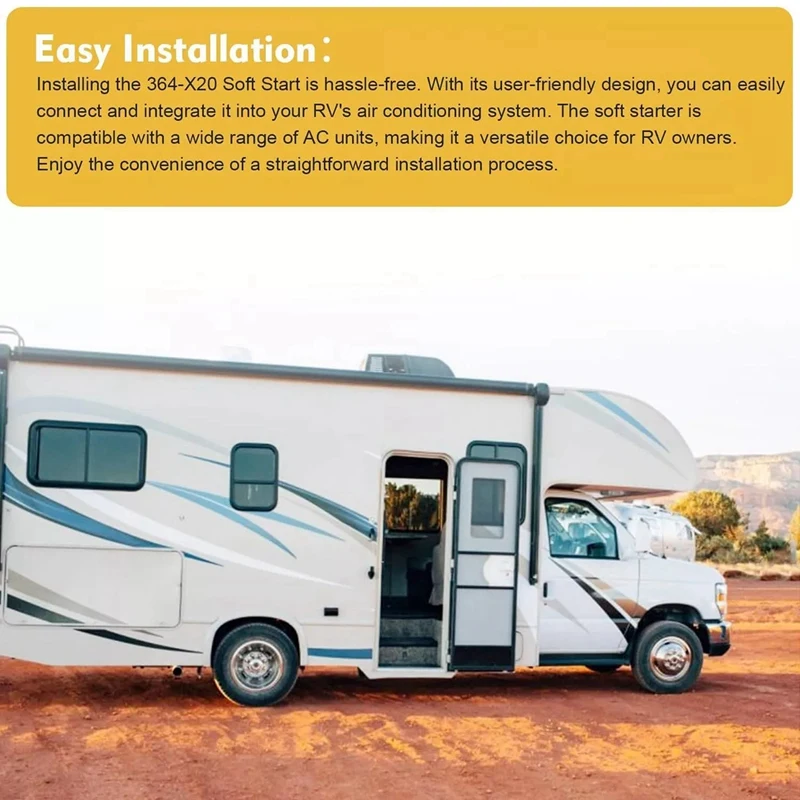 Soft Starter Kit,ASY-364-X20-IP 364 High Performance Fit For All RV A/C Applications