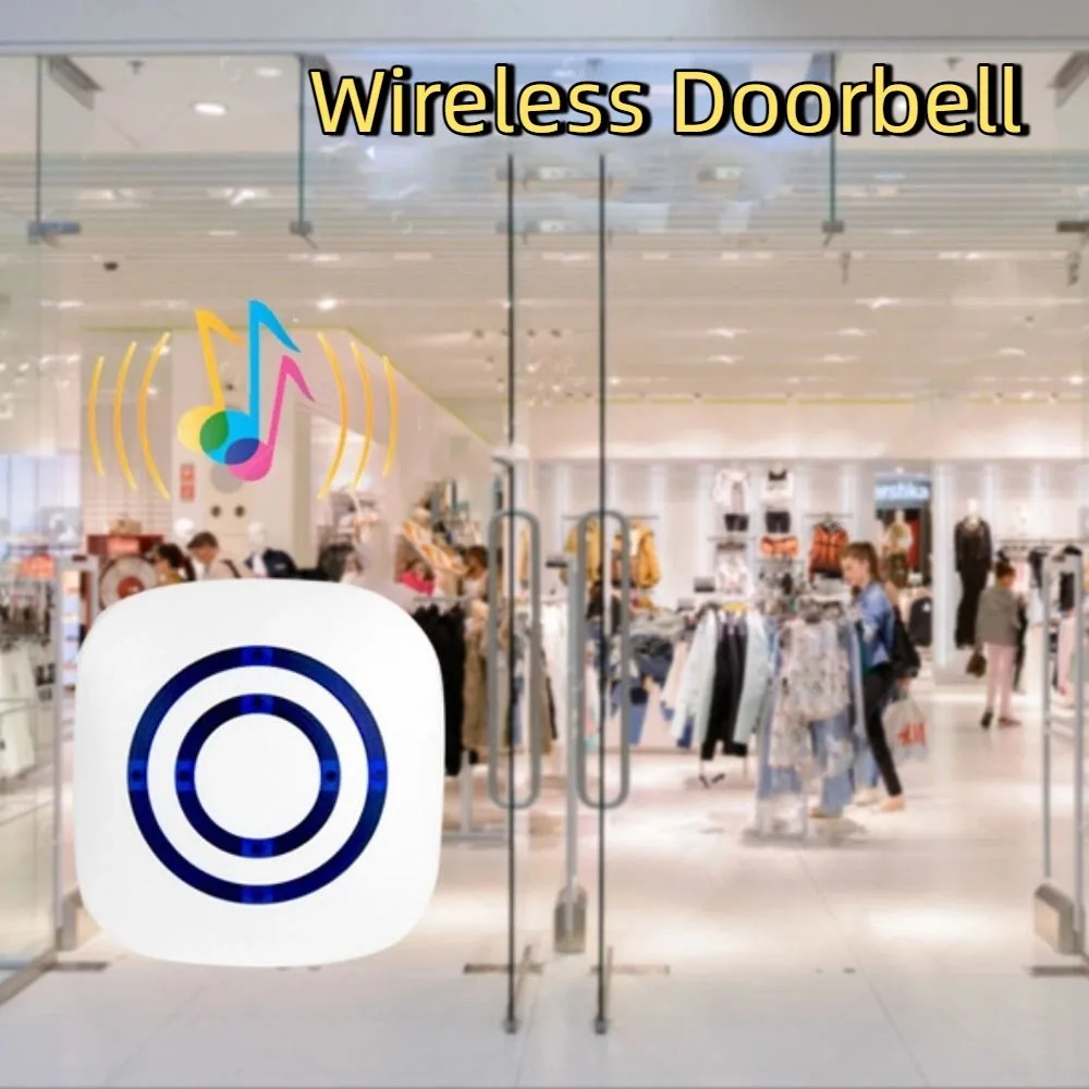 38 Chimes Wireless Doorbell Volume Adjustment Automatic PIR Infrared Sensor Plug-in Split Long Transmission Range Door Chime Kit
