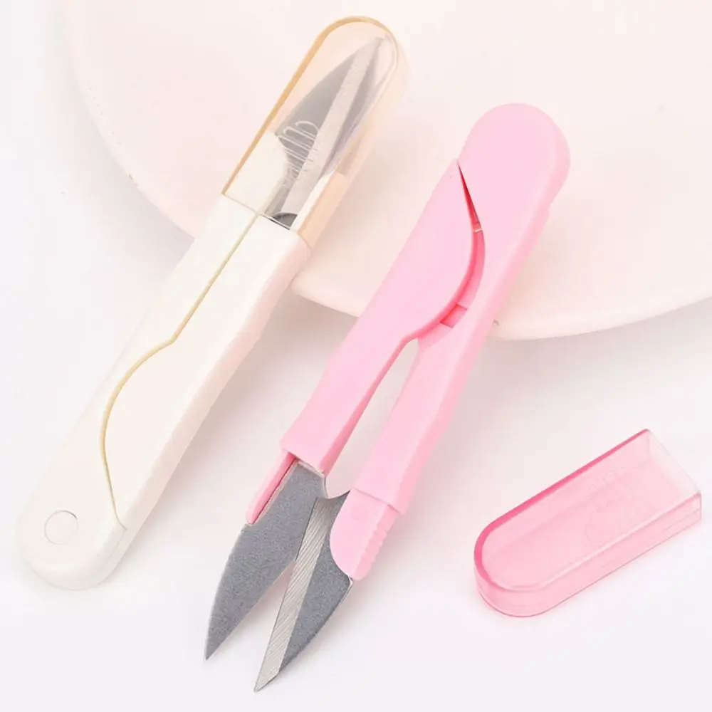 Cross Stitch Scissors Thread Clippers Metal Sharp Yarn Shears Mini U Shape Household