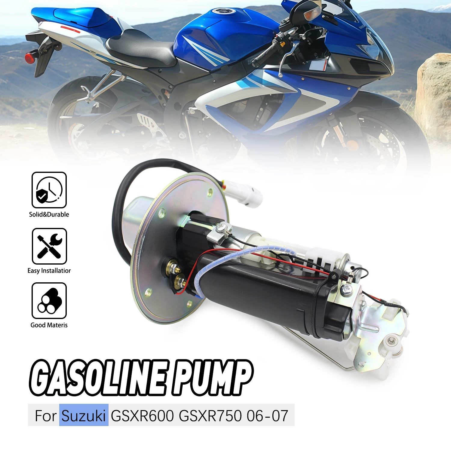 

Топливный насос в сборе для Suzuki GSXR600 GSXR750 2006-2007, 15100-01H00 1510001H00