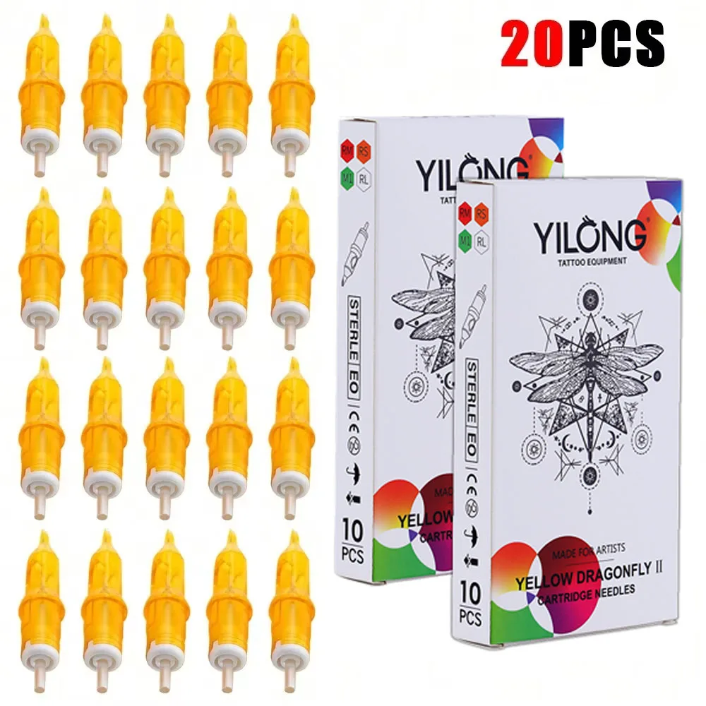 

20PCS Tattoo Cartridge Round Line Needle Disposable High Quality Sterile Professional Tattoo Needles for Tattoo Pen Machine