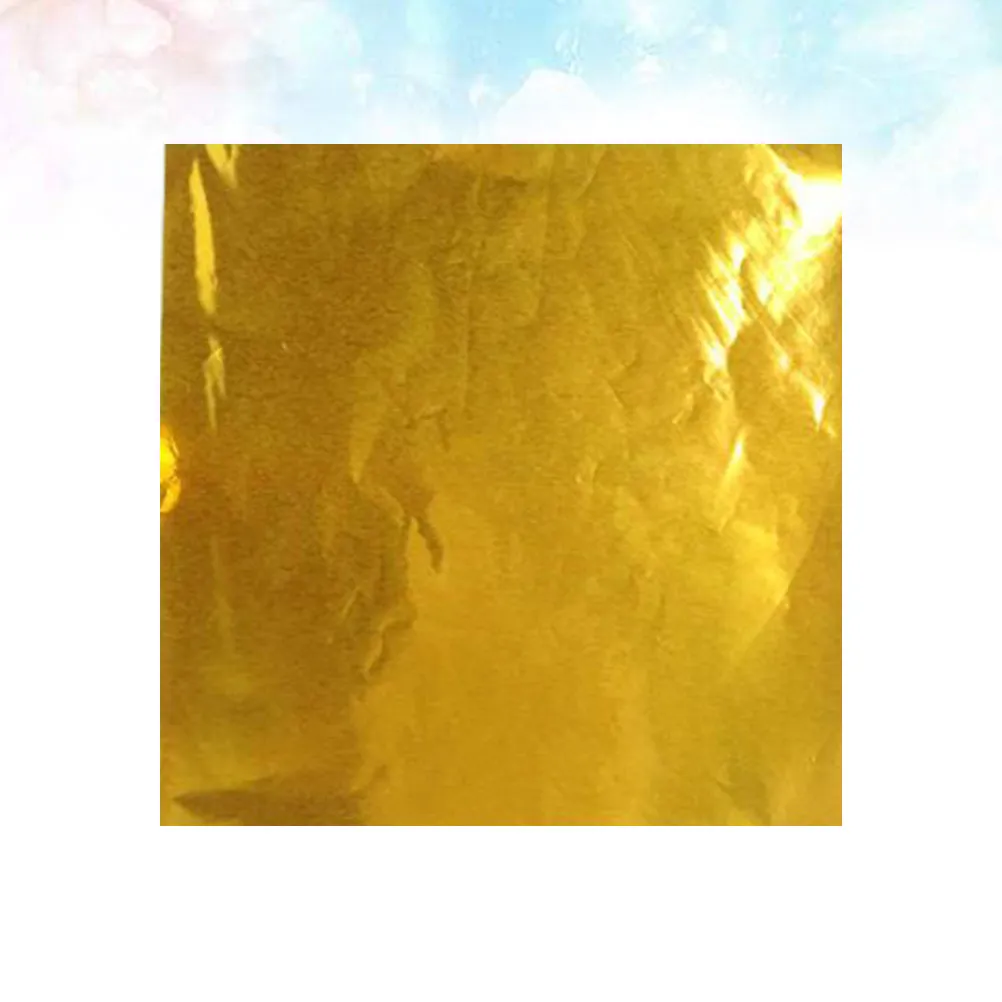 200pcs Foil Candy Wrappers Golden Aluminium Paper Gift Packaging Practical Durability Christmas Wedding Party Favors Baking view 4