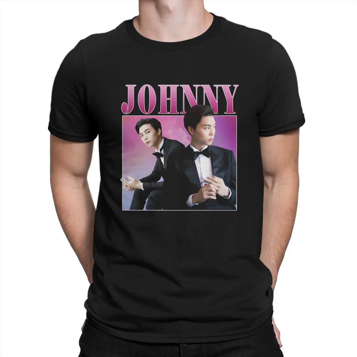 Johnny Men T Shirt NCT-127 Leisure Tee Shirt Short Sleeve Crewneck T-Shirt 100% Cotton Birthday Present Clothing