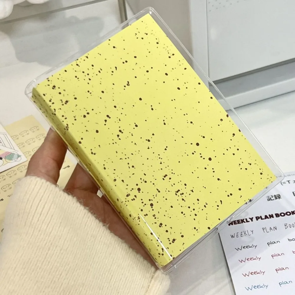 

Multi-functional A7 Schedule Notebook Colored Inner Pages Unlimited Dates Agenda Book Thickened Notepad Students