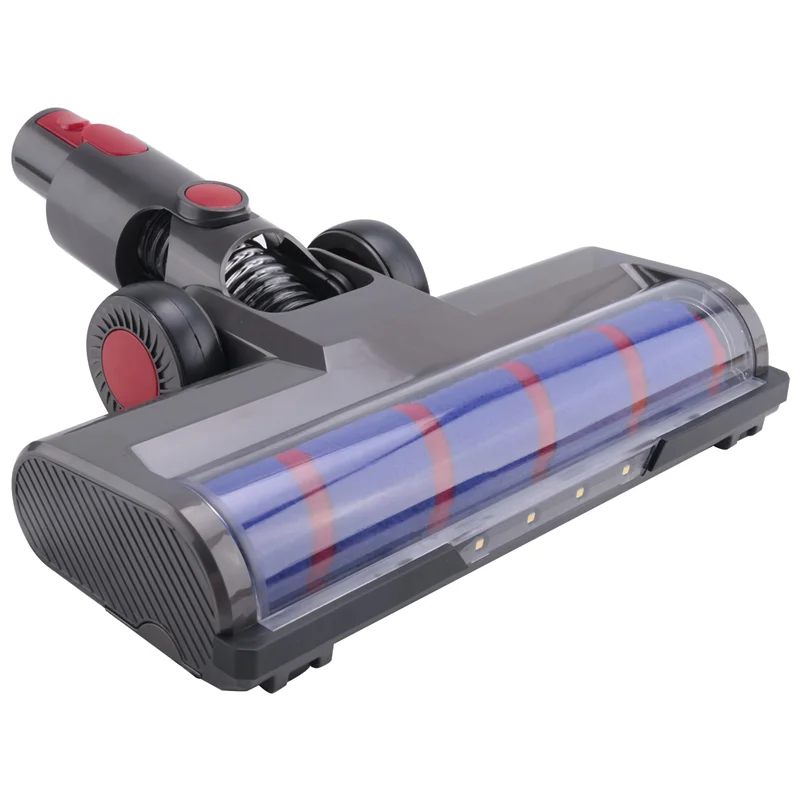 ABKR-Motorized Floor Brush Head For Dyson V8 V7 V10 V11 Vacuum Cleaners With Soft Roller Brush LED Headlights Parts Accessories