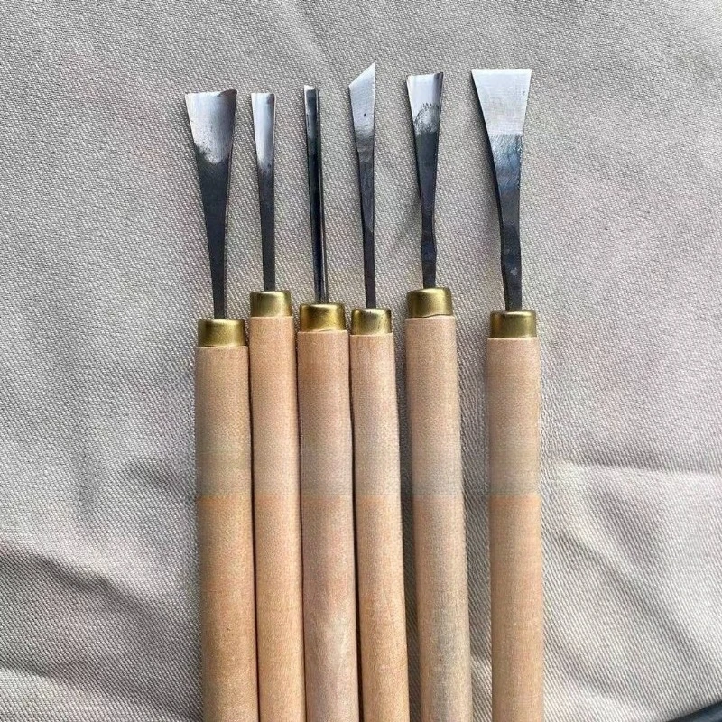 Hand Wood Carving Knives Set Hardwood Carving Tools Finishing Sets Sharpened With Handles For Woodworking