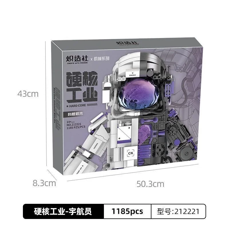888-pezzi-modello-astronauta-spaziale-micro-blocchi-da-costruzione-meccanici-avventura-esplorativa-figure-assemblabili-mattoncini-giocattoli-educativi