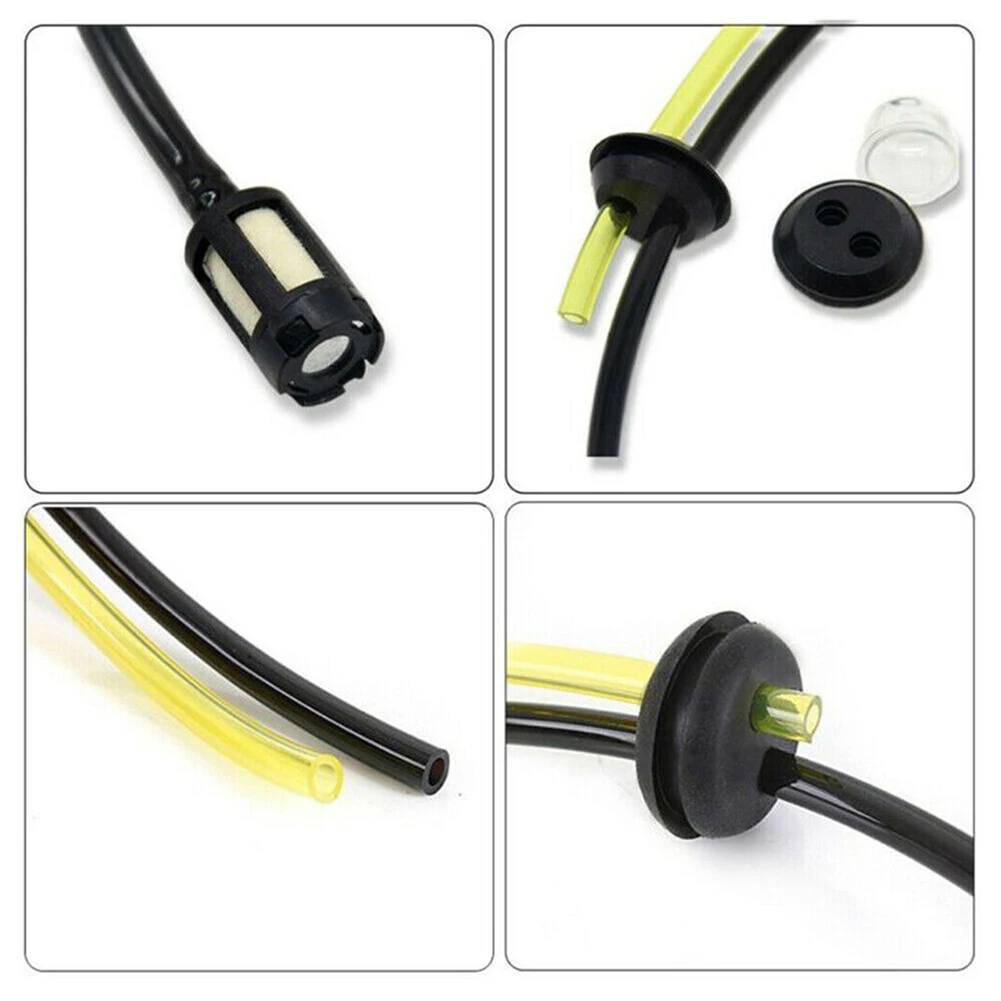 2 Set Fuel Line Hose Tubes Trimmer Cutter Fuel Line Filter Hose Pipe Tank Kit String Trimmer Accessories New