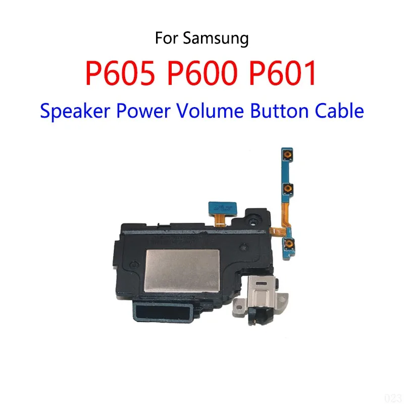 USB Charging Dock Connector Speaker Power Volume Switch Button LCD Display Flex Cable For Samsung P600 P601 P605 T520 T525