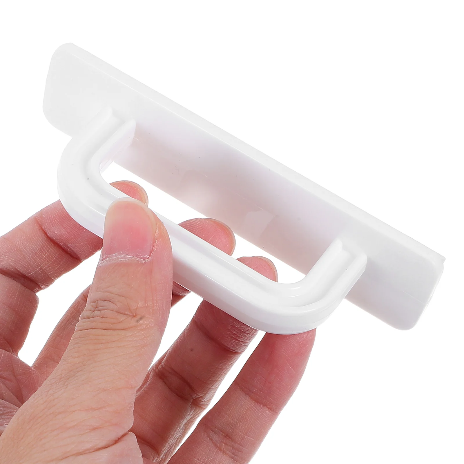 

4Pcs Self Adhesive Peel Stick Cabinet Handles No Drilling Modern Drawer Pull Kitchen Bathroom Door Pull Handles