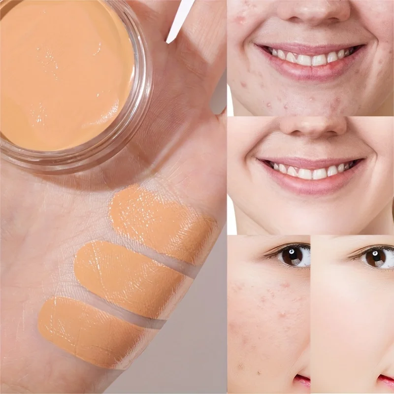 풀 커버 파운데이션 - 매트한 마무리, 크리미한 질감, 강력한 커버력, 보습, 유분 조절, 모공 감소, 끈적임 없음