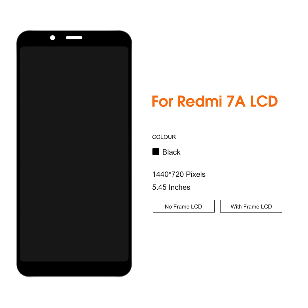 5.45\'\' LCD For Xiaomi Redmi 7A LCD Display Touch Screen Digitizer Assembly With Frame Replacement For Xiaomi Redmi 7A LCD Screen