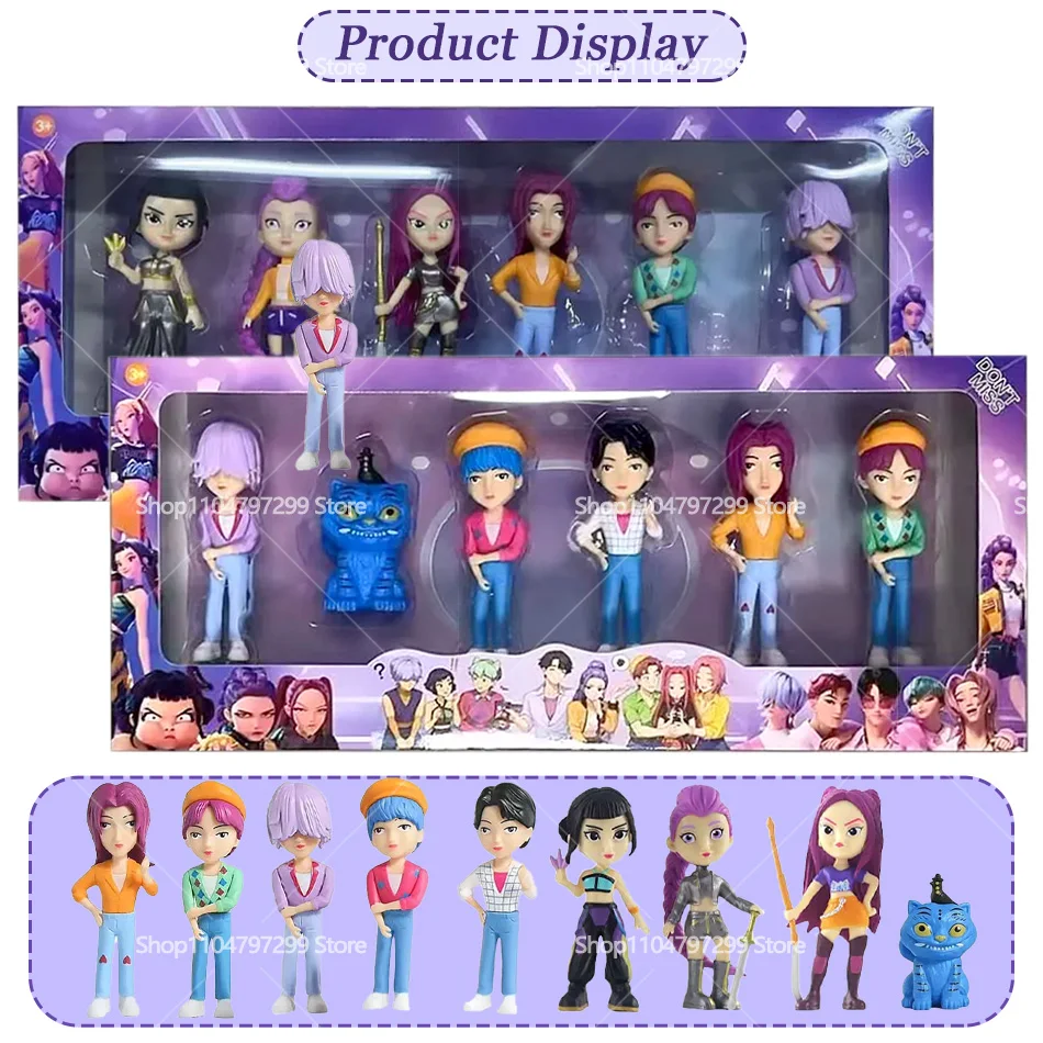 2026NEW Kpop Devil Hunter Rumi Zoe Mira anime polychlorure de vinyle collection de personnages bibelots de bureau cadeau du nouvel an pour enfants