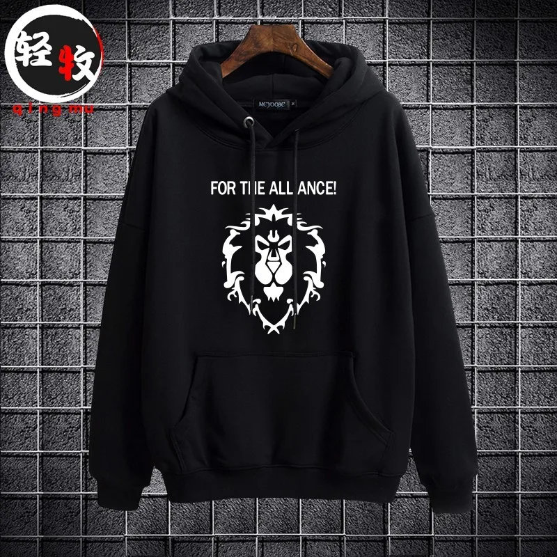 

Толстовка World of Warcraft с длинными рукавами, хлопковая, с круглым вырезом, для весны, осени и зимы, модная брендовая толстовка для мужчин и женщин