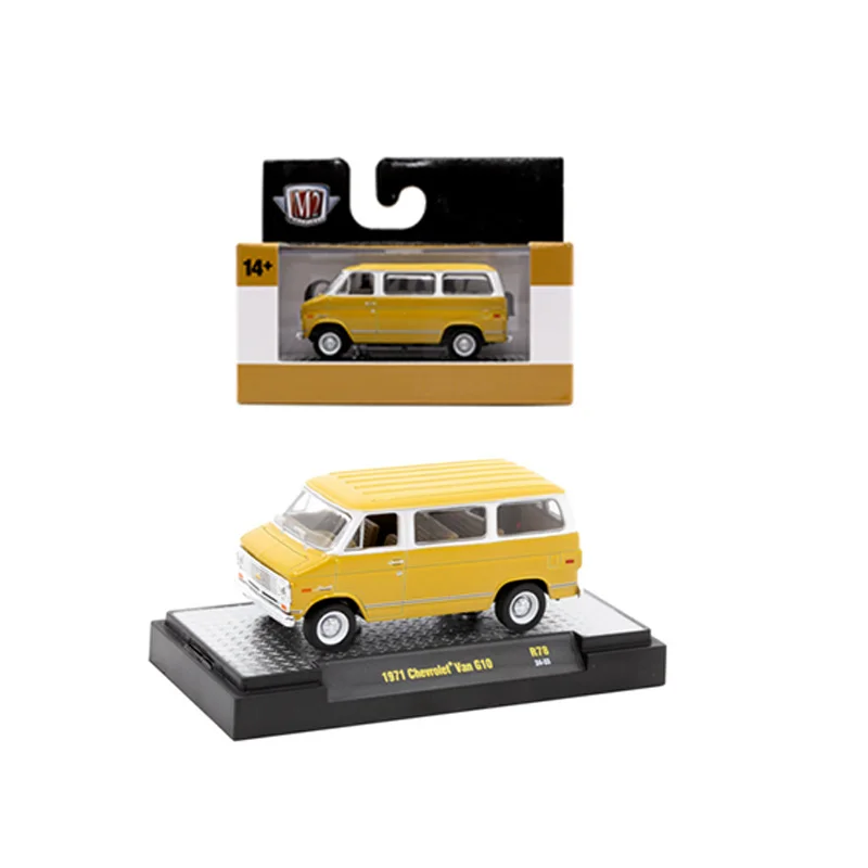 

M2 Machines 1:64 1971 Van G10 alloy car model collection decoration brand new with packaging