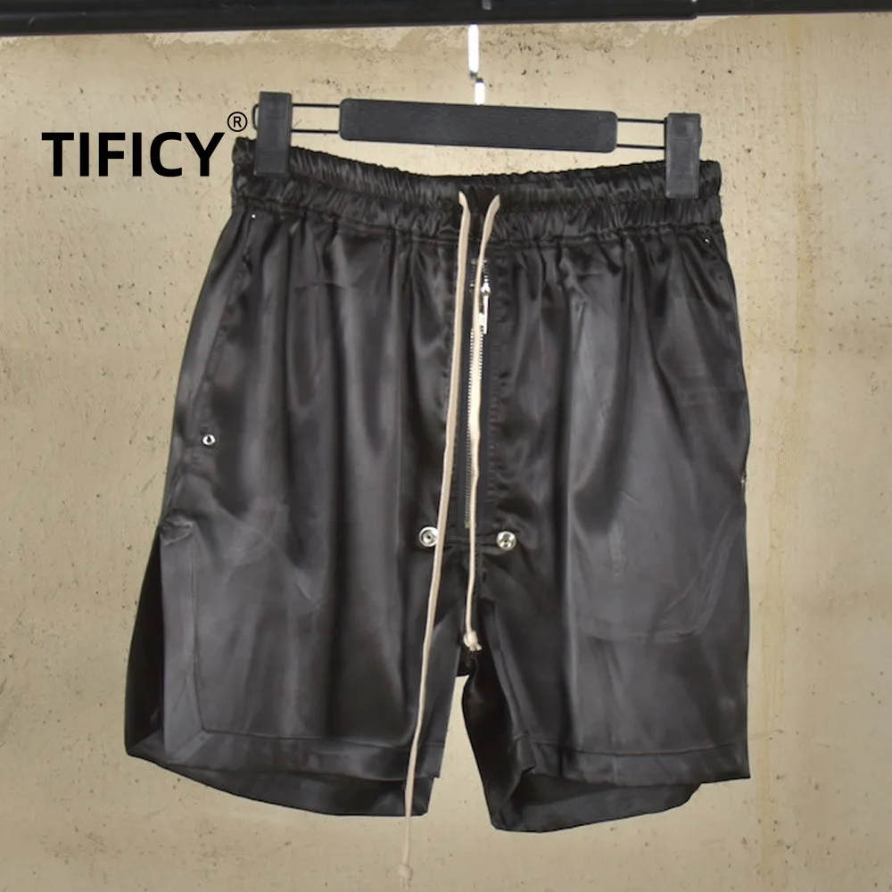 

RO25 Летние шорты из искусственной ткани с уксусной кислотой, мужские модные и освежающие повседневные шорты с эластичной резинкой на талии