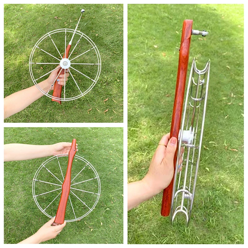 

free shipping 36cm large kite reel for adults stainess steel wheel flying eagle kite string line professional kite Line winder