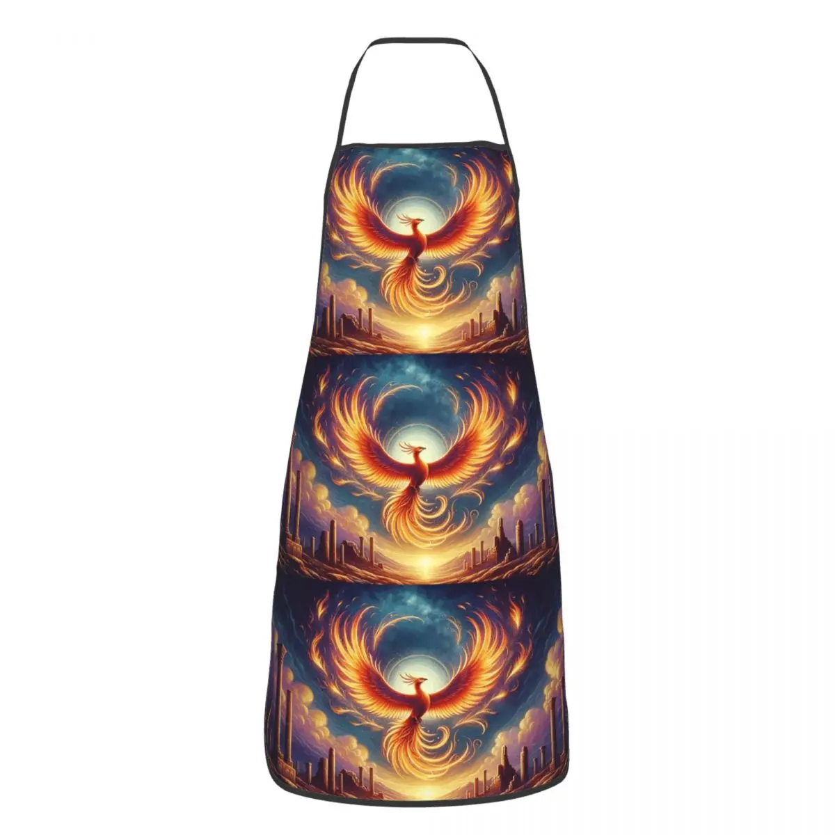 Phoenix Mythical Bird With Fiery Wings Aprons Chef Cuisine Tablier Waterproof Bib Kitchen Cleaning Pinafore for Women Men