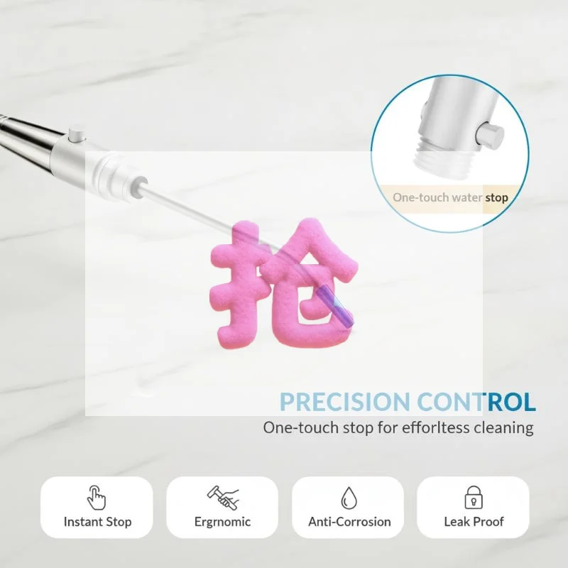 High Pressure Cleaning Nozzle, Elongated Curved Shower Sprayer For Toilet Gap Floor Drain Deep Stain Washing,1/2'' Interface