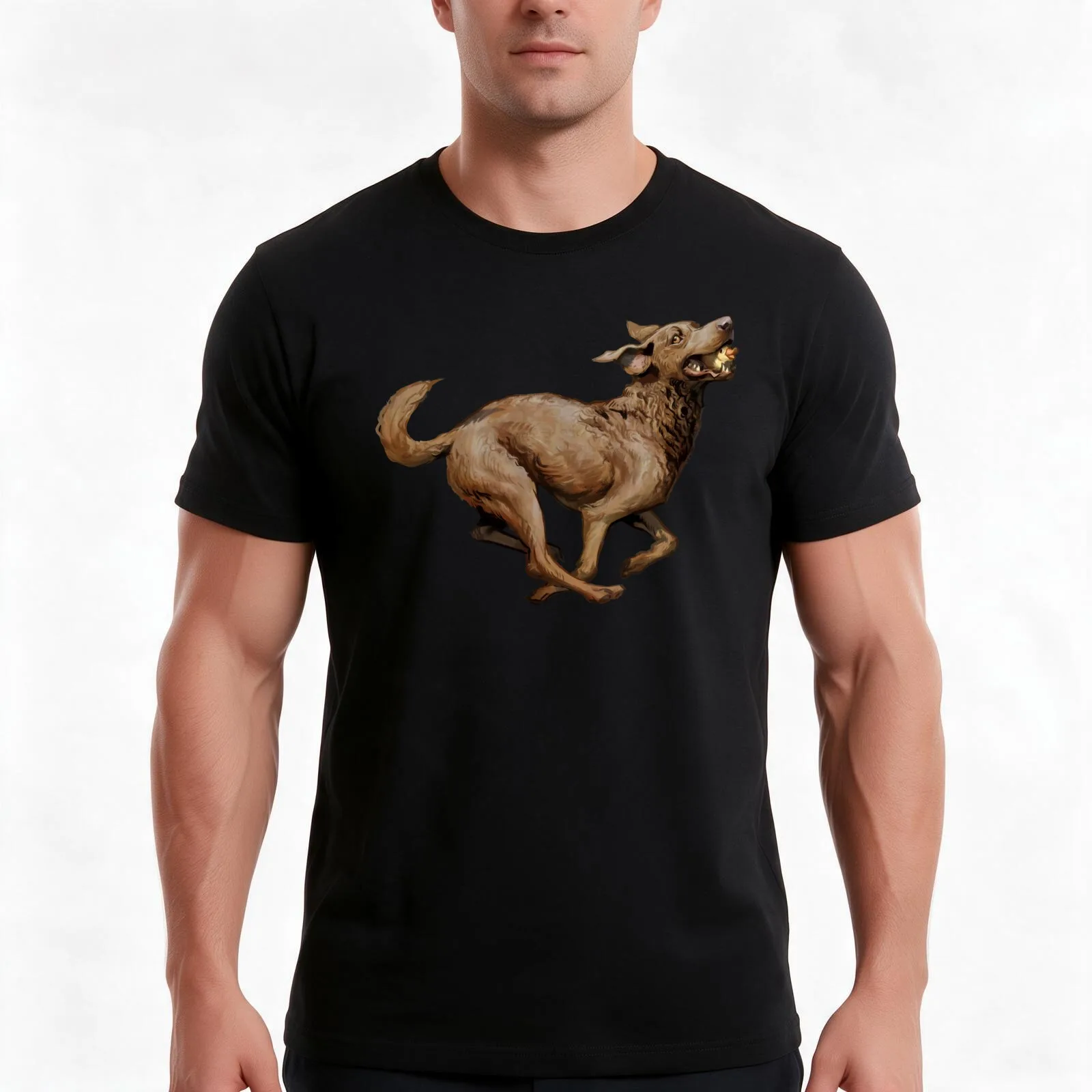 Chesapeake Bay Retriever T-Shirt, Summer Casual Cotton Tee, Oversized Streetwear Tops, Vintage Graphic Print, Unisex Men Women