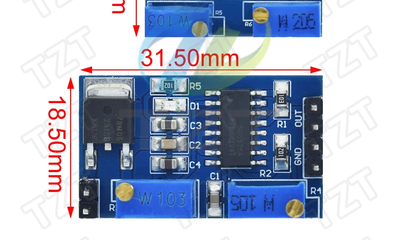 TZT 1/3PCS TL494 SG3525 PWM-Controller-Modul Einstellbare 5V-Frequenz 500-100kHz 250mA – Detail 4
