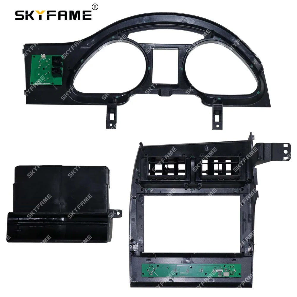 SKYFAME إطار السيارة فآسيا محول Canbus Box لأودي Q7 أندرويد راديو داش تركيب لوحة عدة #2