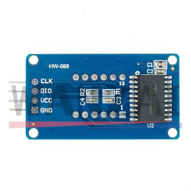 1Pcs TM1637 4 Bit Digital LED Tampilan Modul UNTUK Arduino 7 Segmen 0.36 Inci Jam Merah Anoda Tabung Empat serial Driver Papan Pack