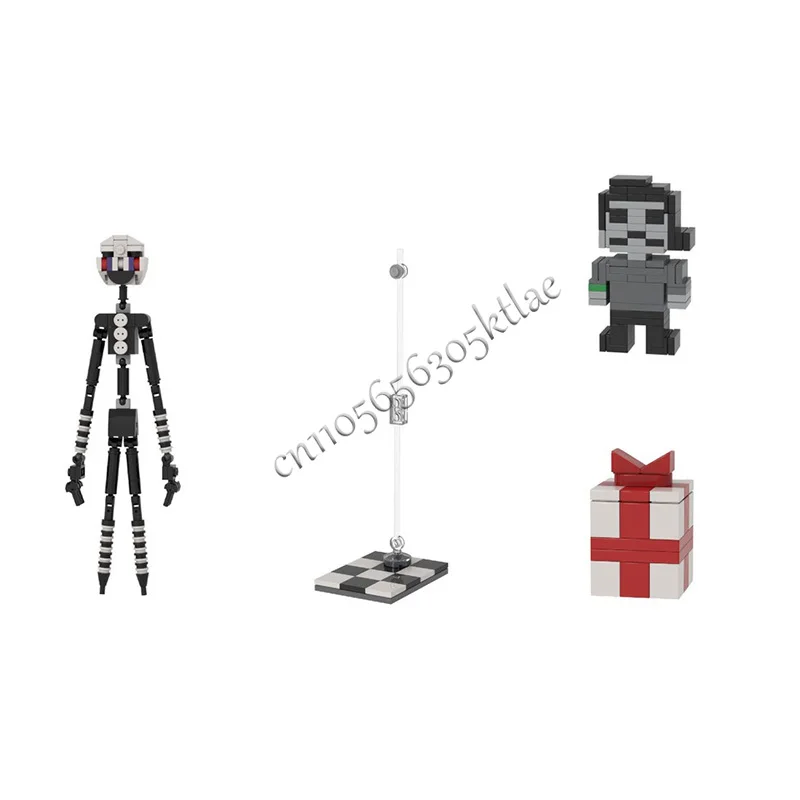 246-teiliges Beliebtes Spielcharakter-Serie Schnurpuppen-Bot MOC Anpassbare Modulare Bausteine Technologie DIY Montage-Spielzeug Geschenk