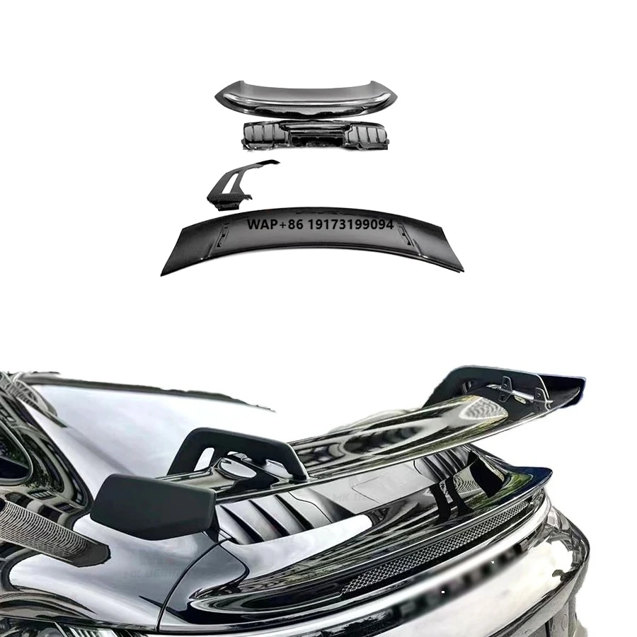 

Carbon Fiber Rear Wing Spoiler Easy Replacement Tail Trunk Boot Lip Body Kits for-Porsche-Carrera 911 992 Upgrade GT3 Style