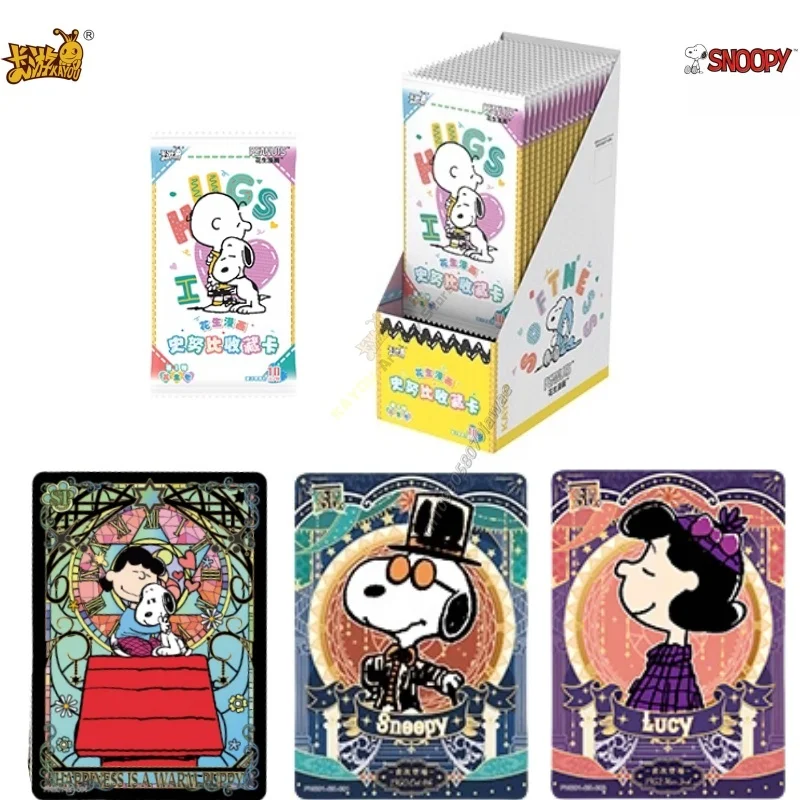

KAYOU Official Genuine Snoopy Card Peanut Comics Charlie Brown Animation Game Collection Perimeter Children's Toy Flashcard Gift