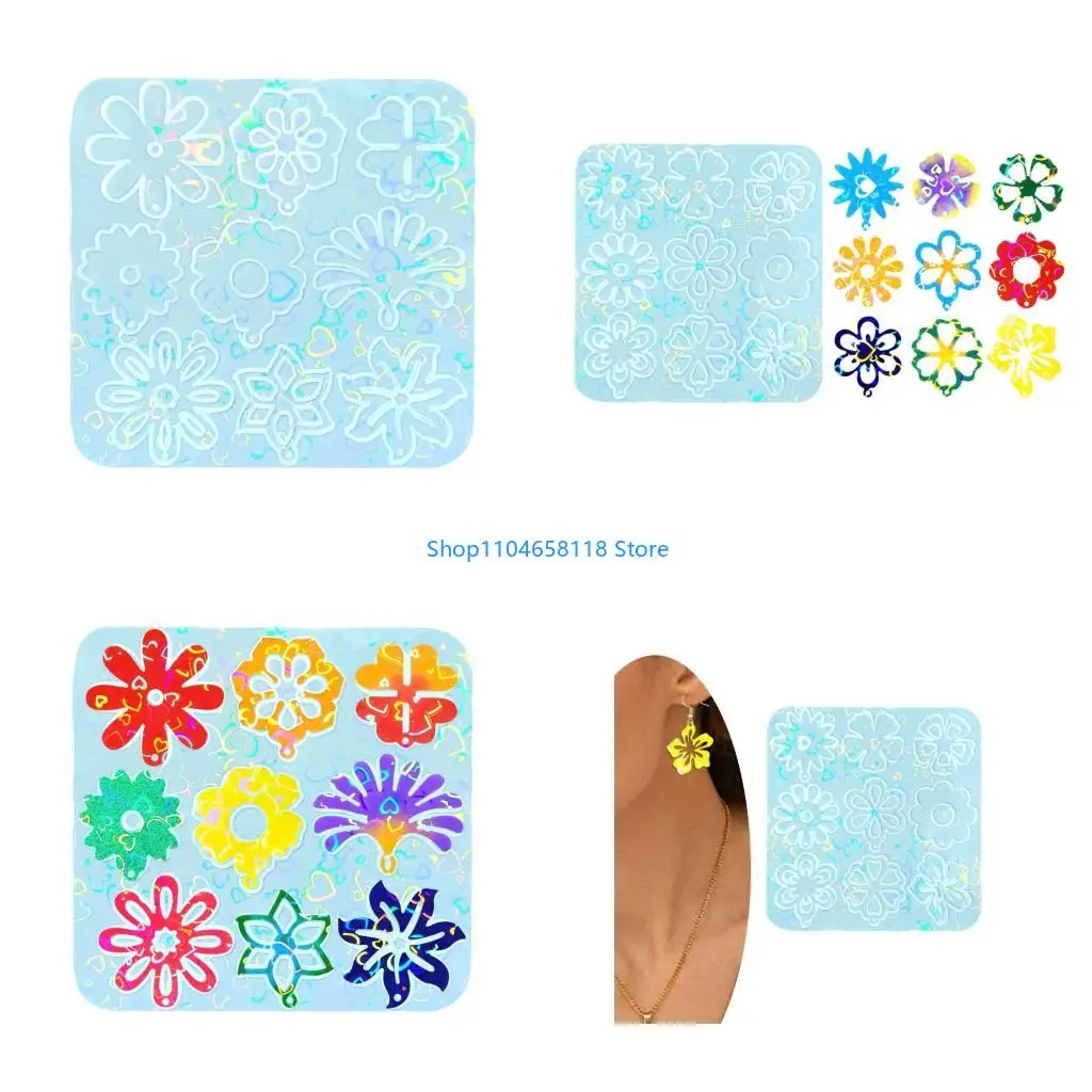 

Premium Holographical Epoxy Mold Smooth Release Design Safe Silicone Material For Custom Accessories Crafting